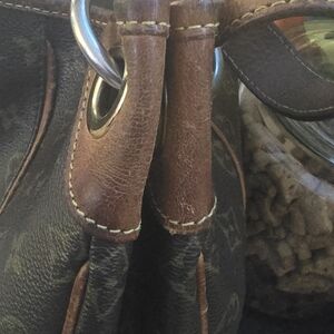 Louis Vuitton Monogram Galliera PM Shoulder Bag Brown